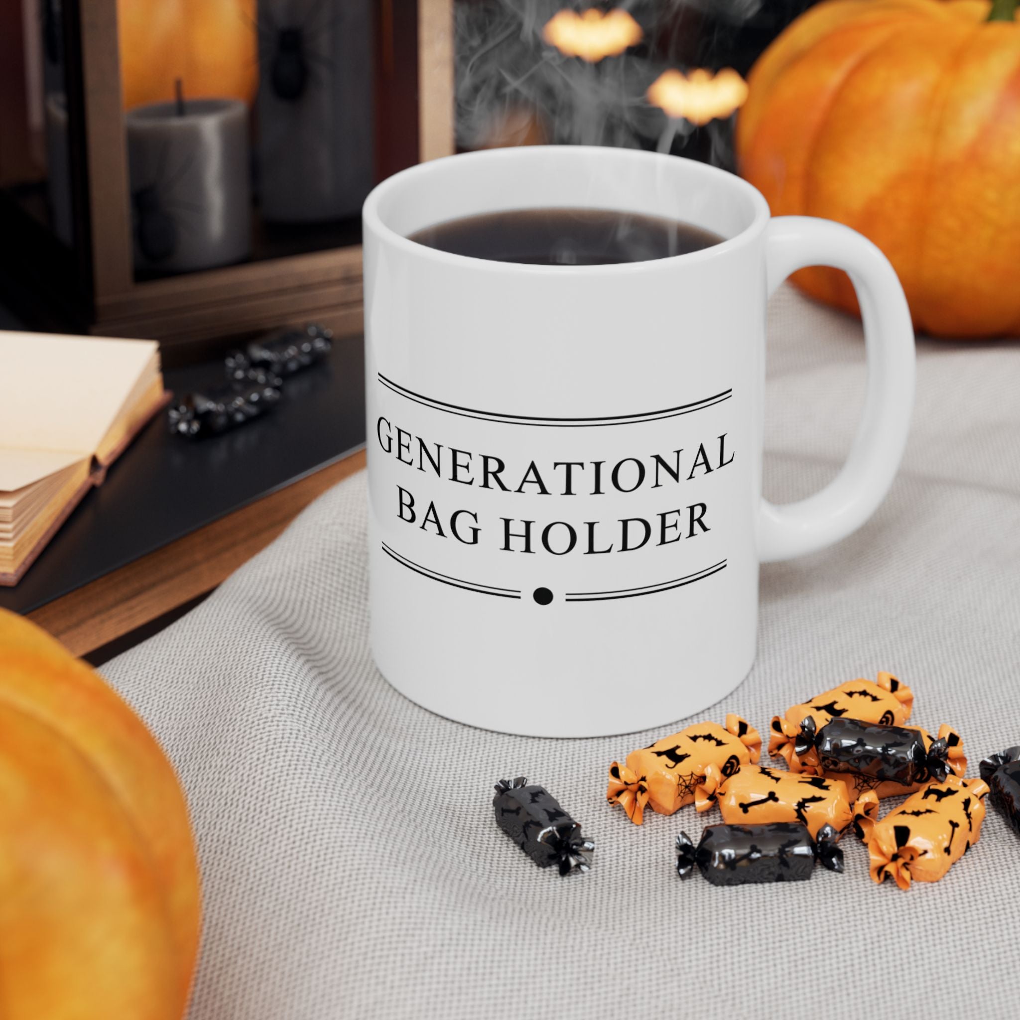 “Generational Bag Holder” Ceramic Mug | Stock Rager™ Premium Drinkware for Traders