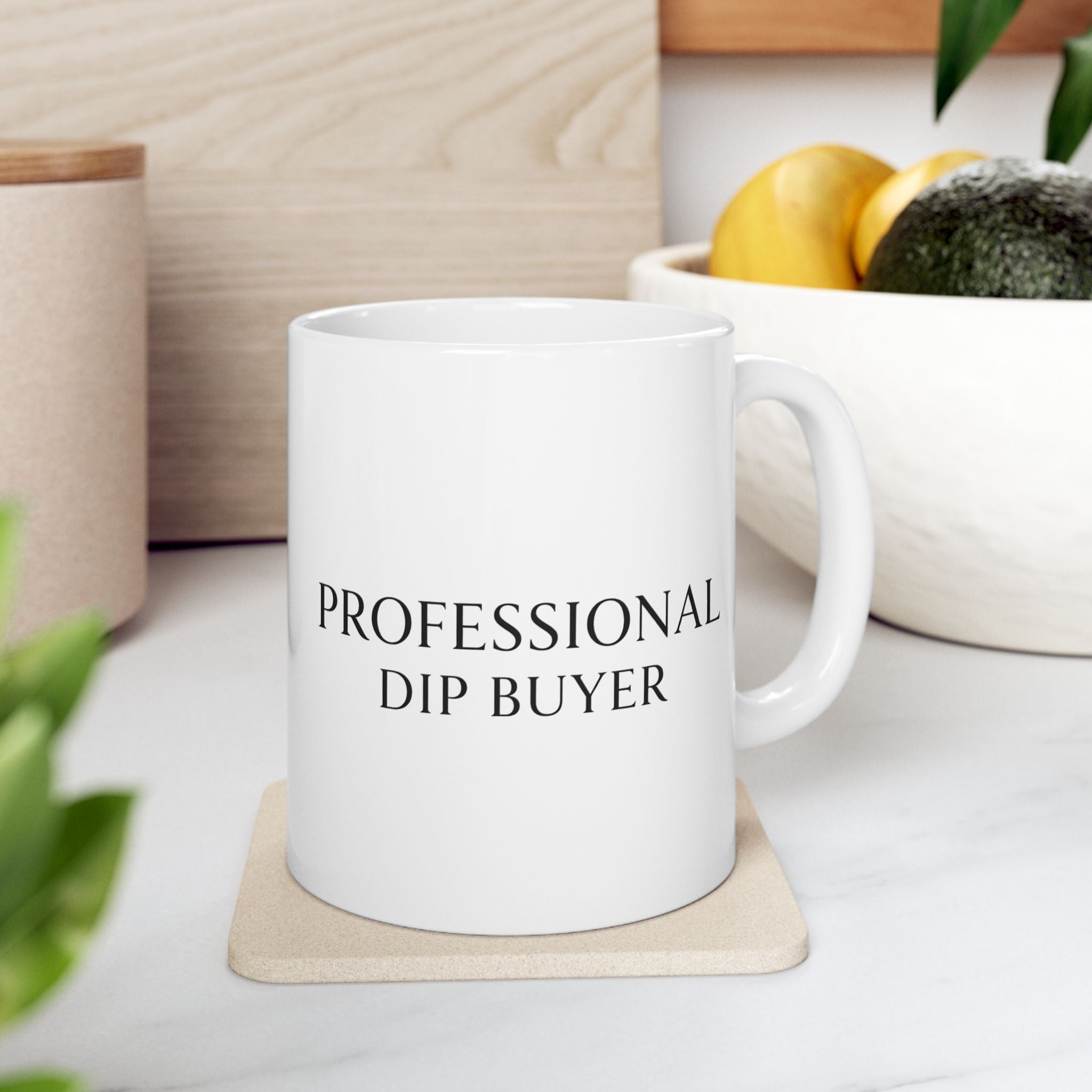 “Professional Dip Buyer” Ceramic Mug | Stock Rager™ Premium Drinkware for Traders