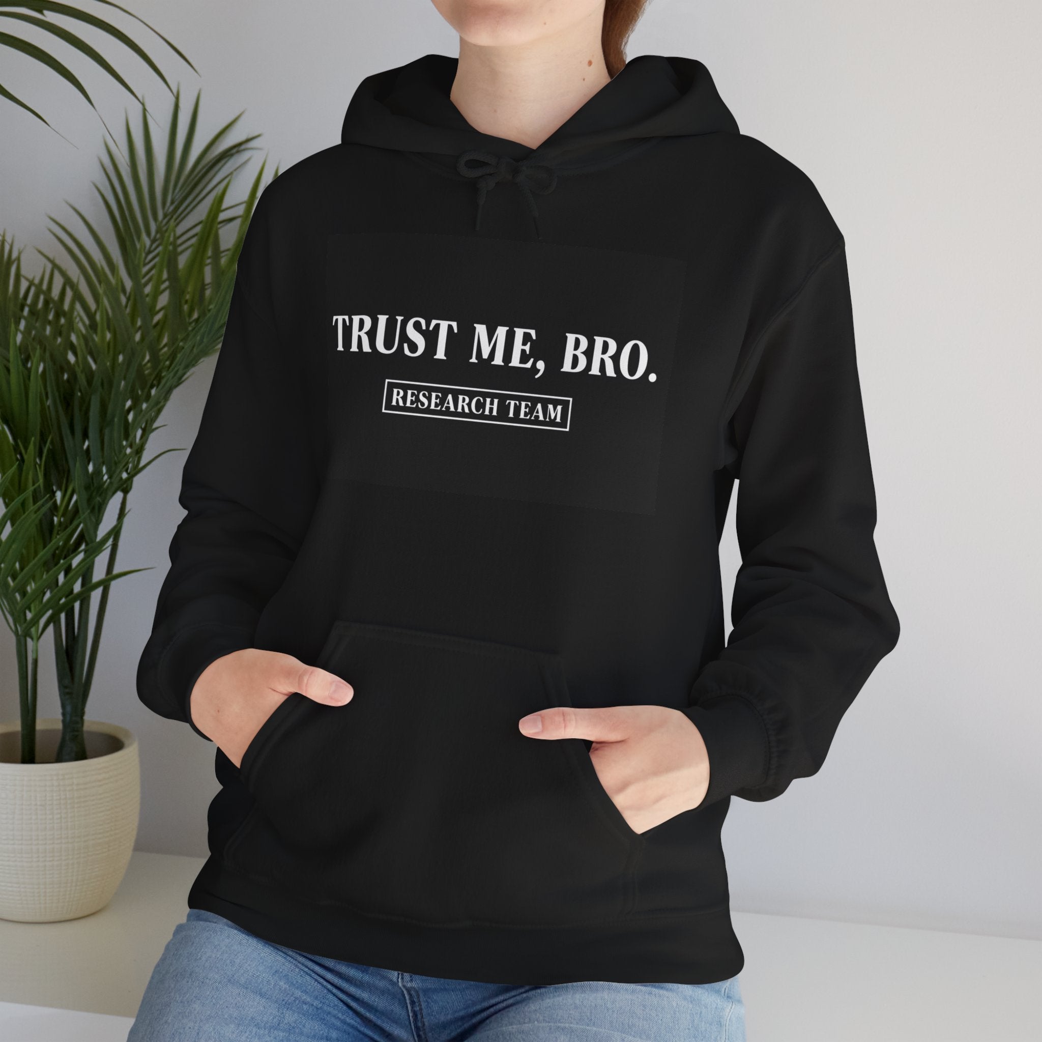 “Trust Me Bro Research Team” Hoodie | Stock Rager™ Premium Streetwear for Traders