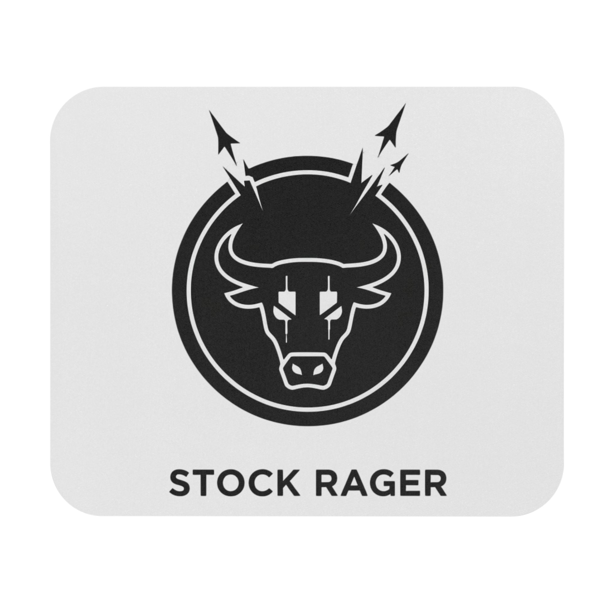 “Stock Rager™ Logo Mouse Pad” | Premium Minimal Desk Mat For Traders