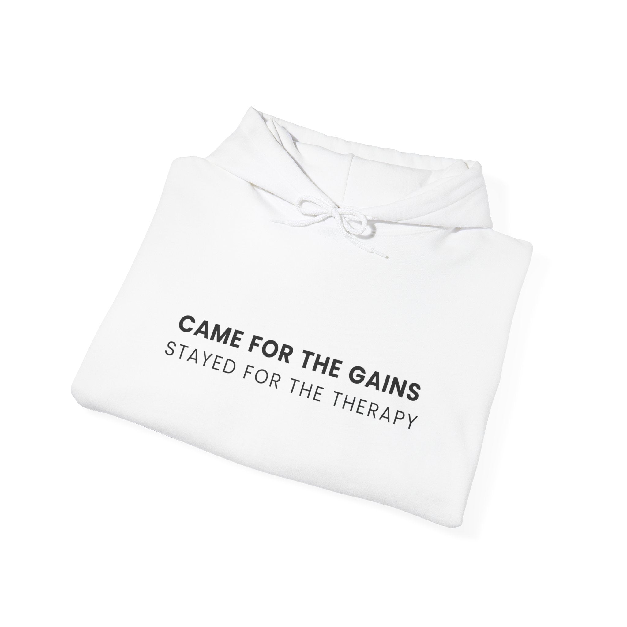 “Came For The Gains, Stayed For The Therapy” Hoodie | Stock Rager™ Premium Streetwear for Traders