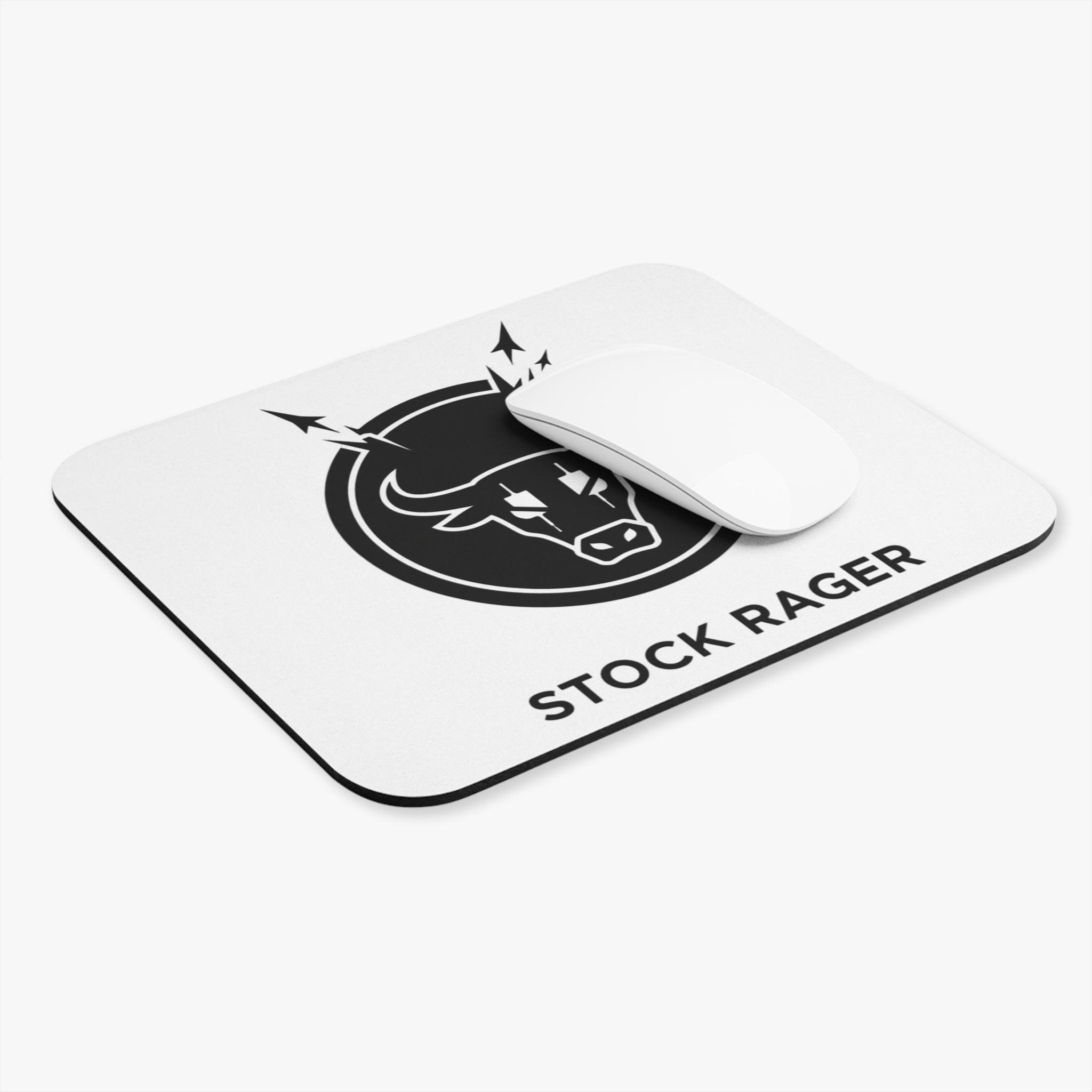 “Stock Rager™ Logo Mouse Pad” | Premium Minimal Desk Mat For Traders