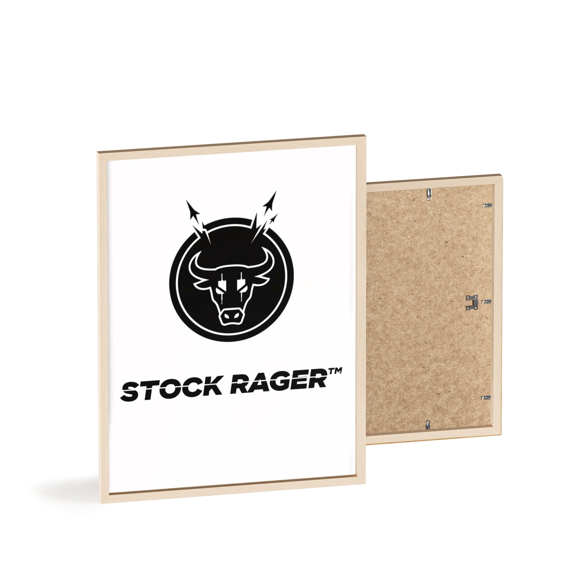 StockRager Logo Wall Art Frame | StockRager™ Brand Identity Minimal Poster Print