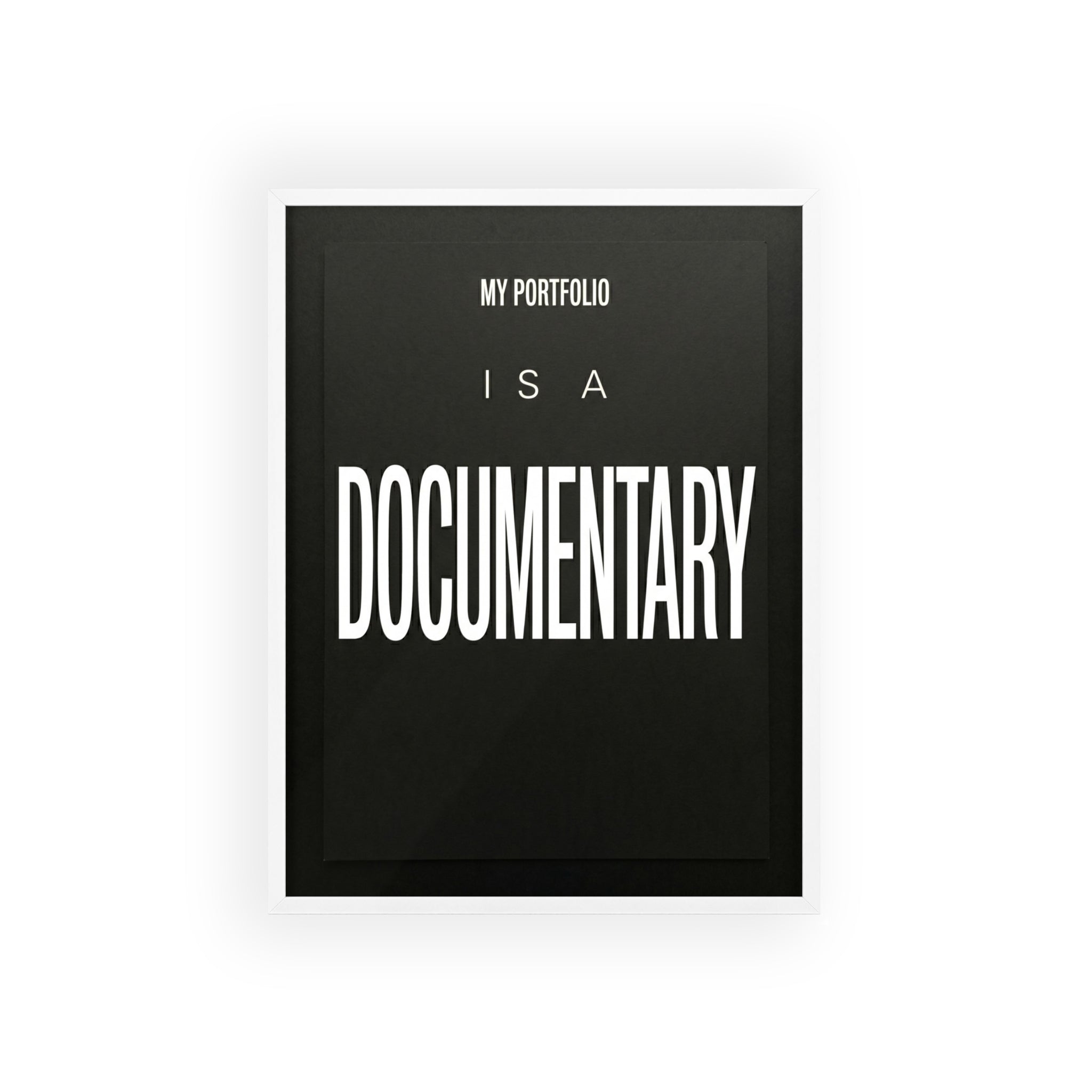 My Portfolio Is a Documentary Trading Wall Art | StockRager™ Finance Quote Poster Print