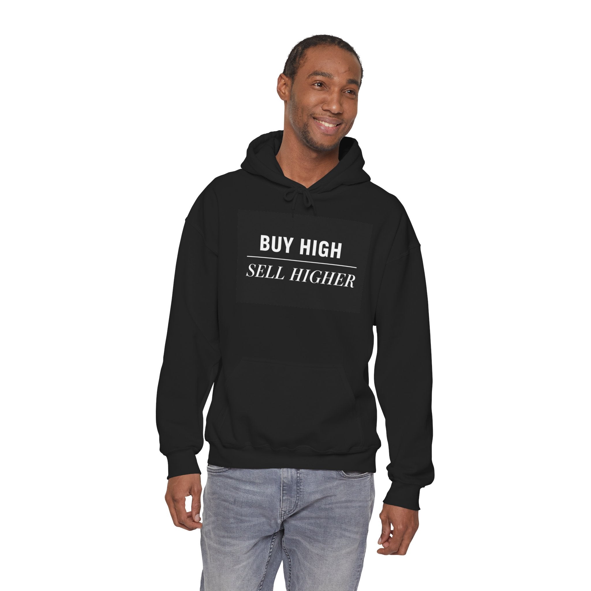 “Buy High Sell Higher” Hoodie | Stock Rager™ Premium Streetwear for Traders