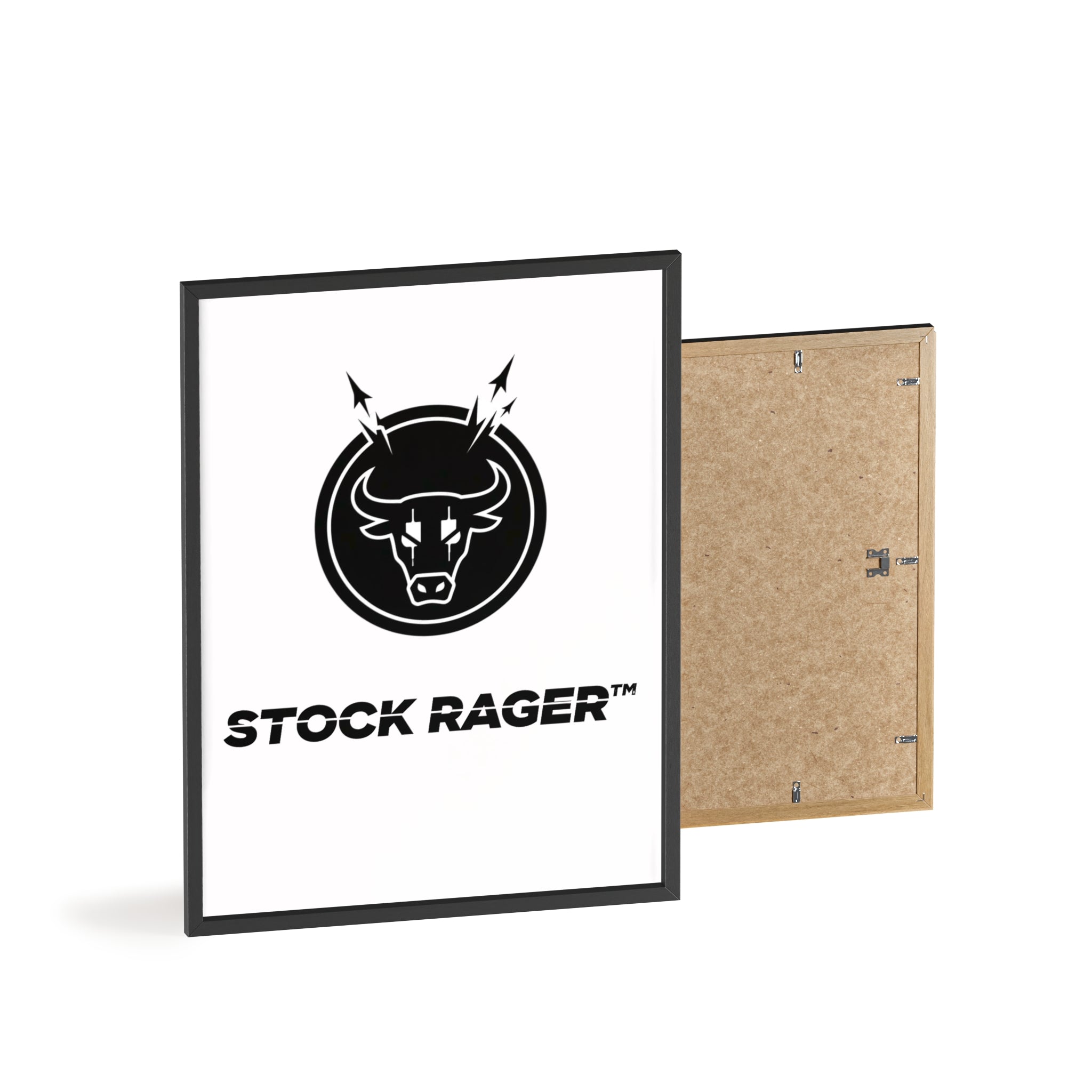 StockRager Logo Wall Art Frame | StockRager™ Brand Identity Minimal Poster Print