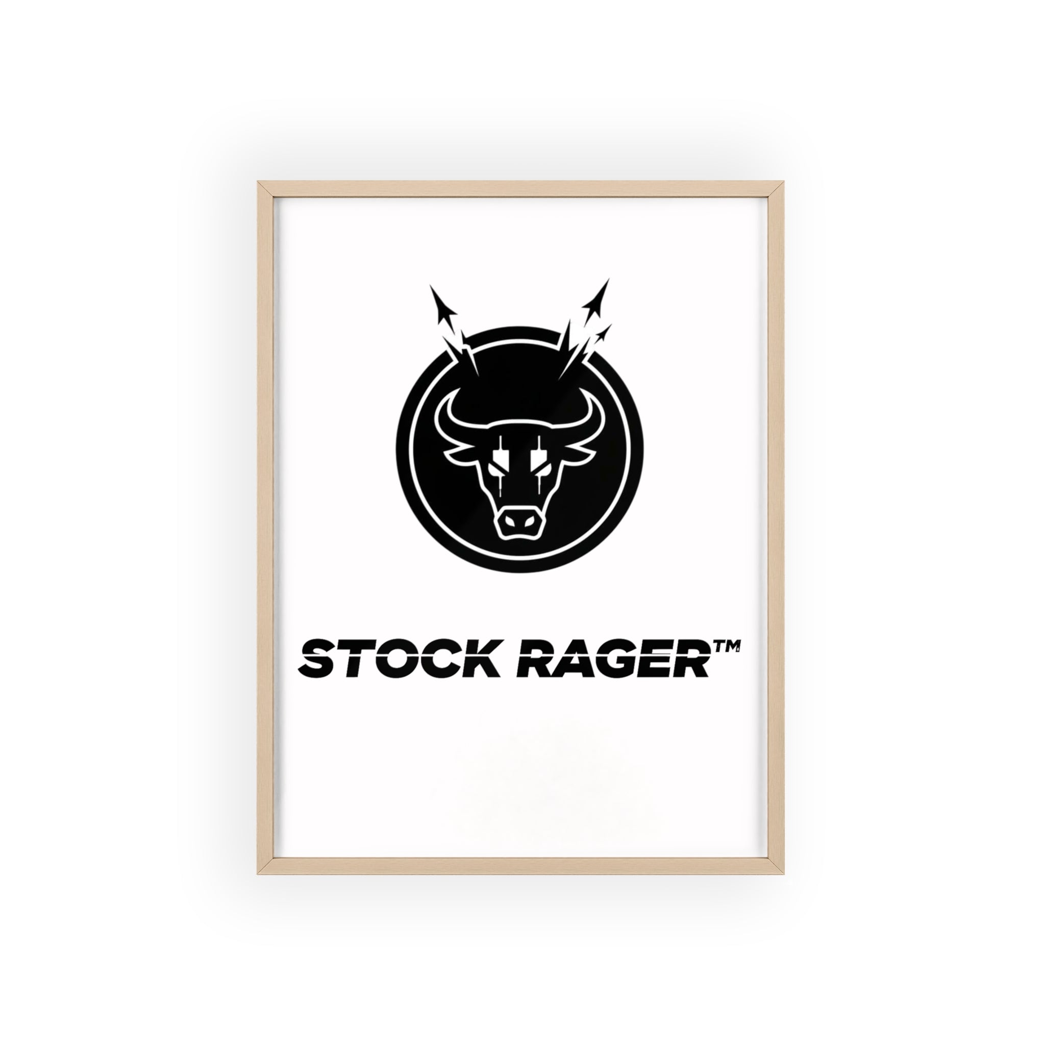 StockRager Logo Wall Art Frame | StockRager™ Brand Identity Minimal Poster Print