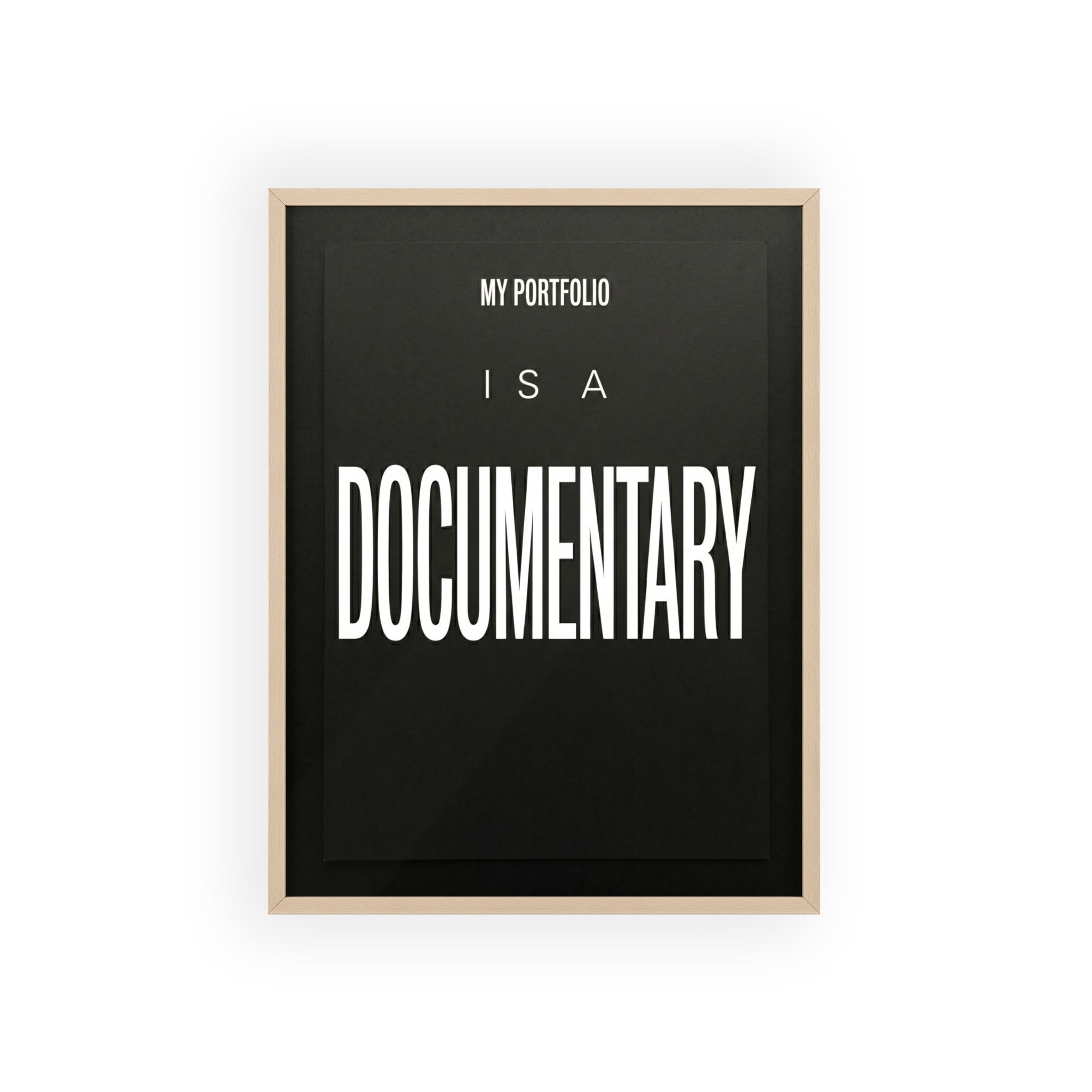 My Portfolio Is a Documentary Trading Wall Art | StockRager™ Finance Quote Poster Print