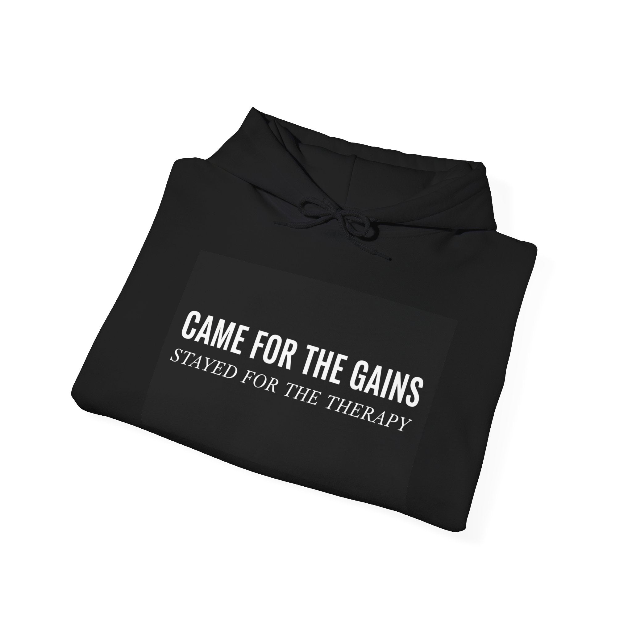 “Came For The Gains, Stayed For The Therapy” Hoodie | Stock Rager™ Premium Streetwear for Traders
