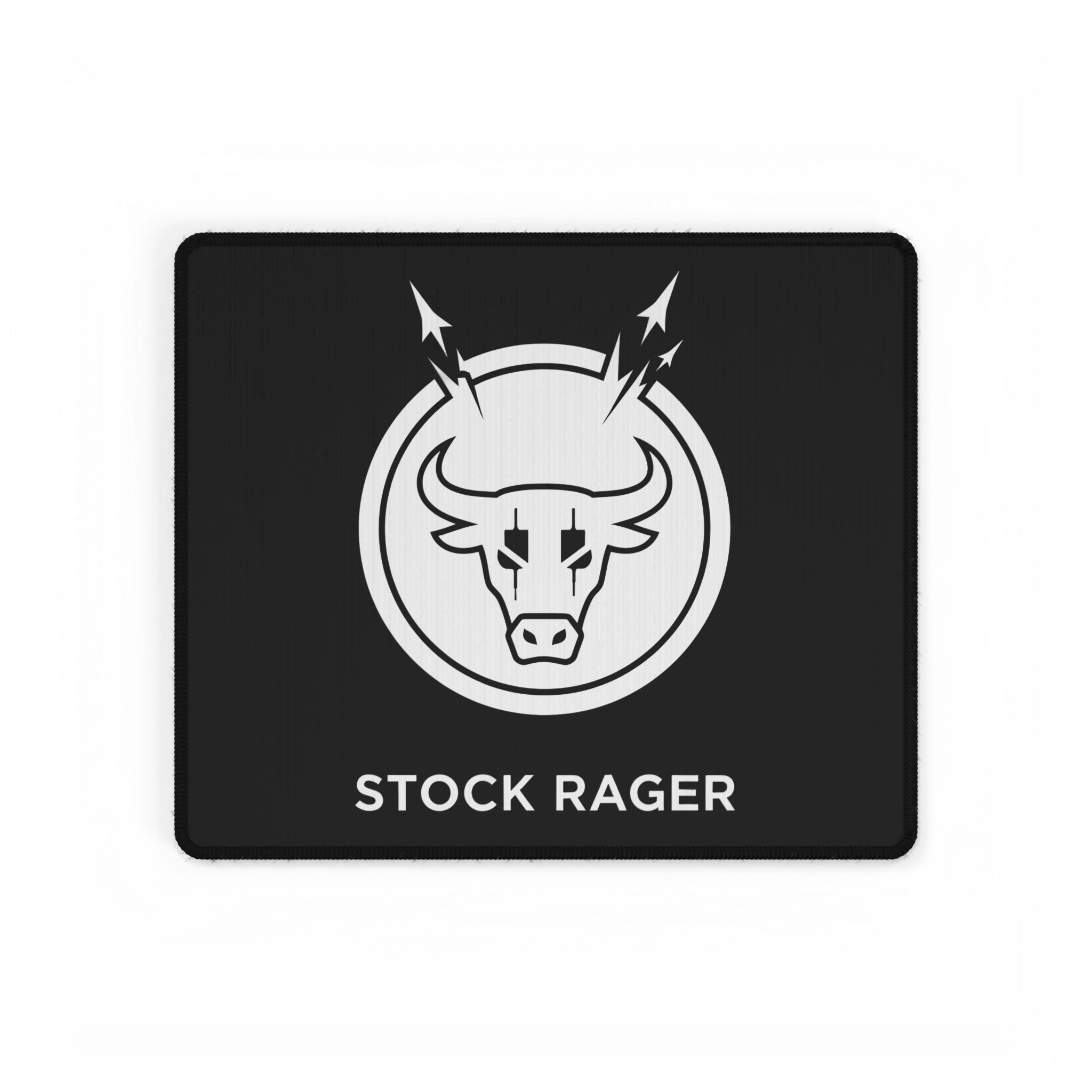 Stock Rager™ Bull Desk Mat | Large Minimal Trading Mouse Pad