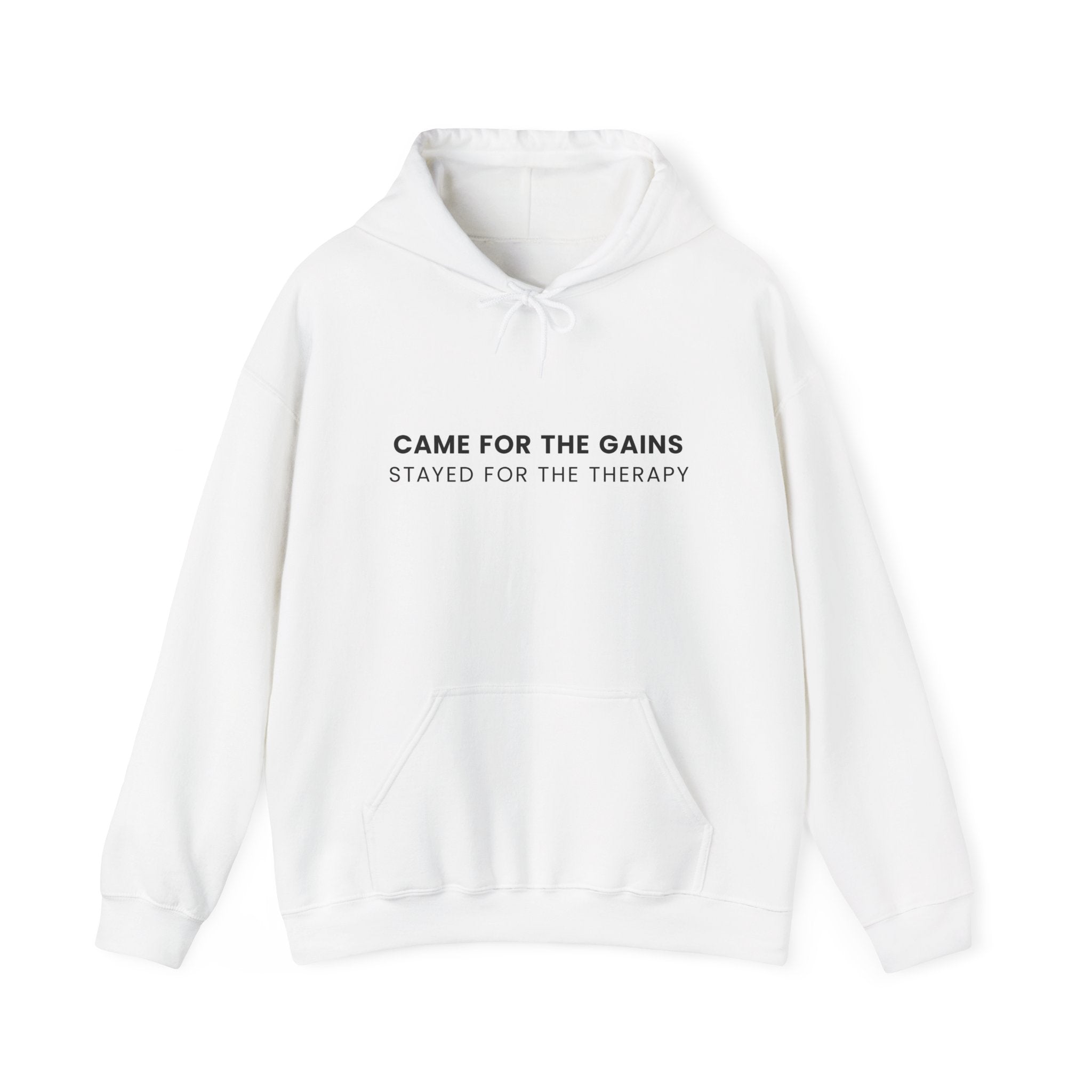“Came For The Gains, Stayed For The Therapy” Hoodie | Stock Rager™ Premium Streetwear for Traders