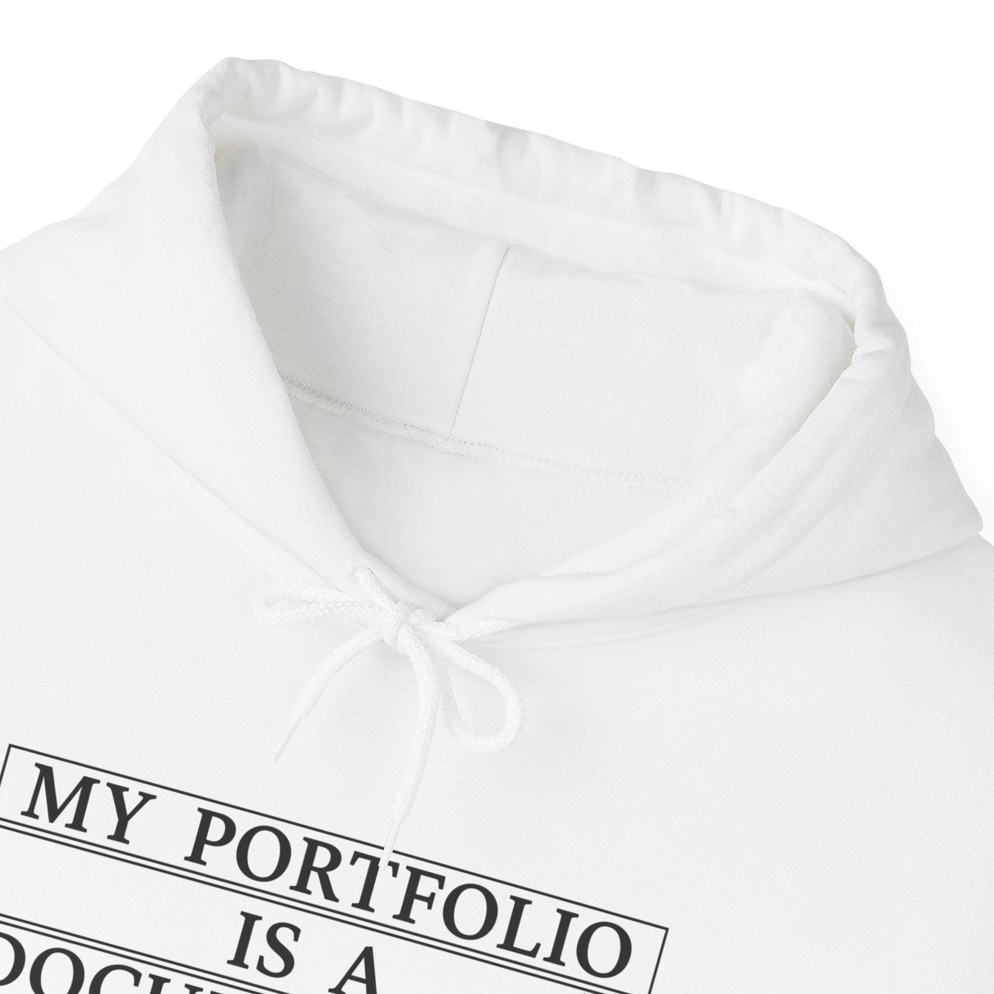 “My Portfolio Is A Documentary” Hoodie | Stock Rager™ Premium Streetwear for Traders