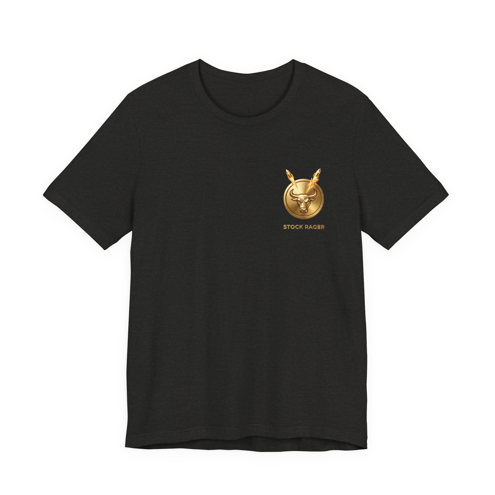 Stock Rager™ Golden Logo T-Shirt | Premium Cotton Streetwear for Traders