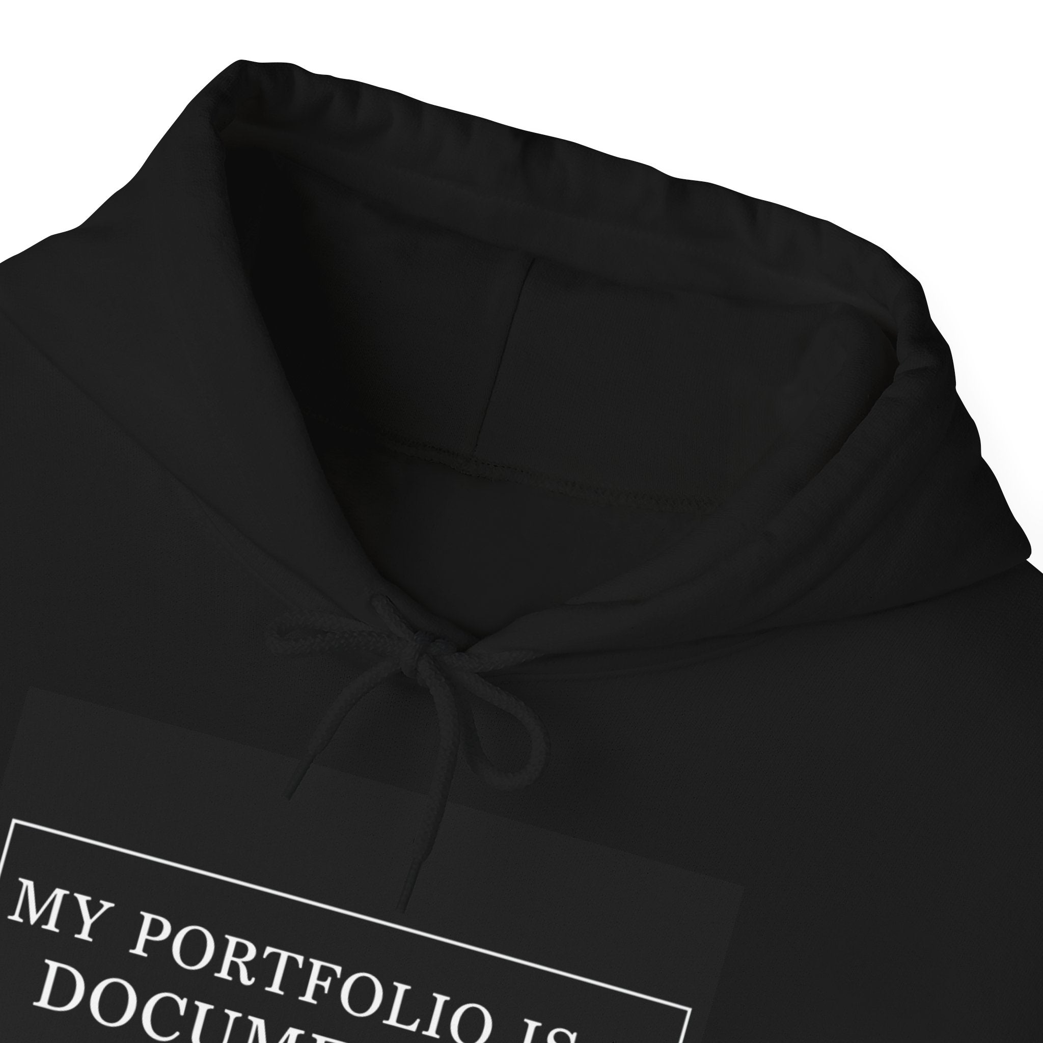 “My Portfolio Is A Documentary” Hoodie | Stock Rager™ Premium Streetwear for Traders