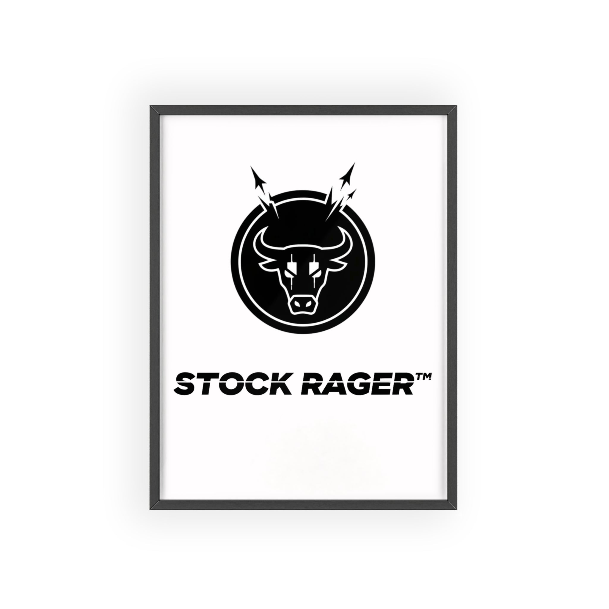 StockRager Logo Wall Art Frame | StockRager™ Brand Identity Minimal Poster Print