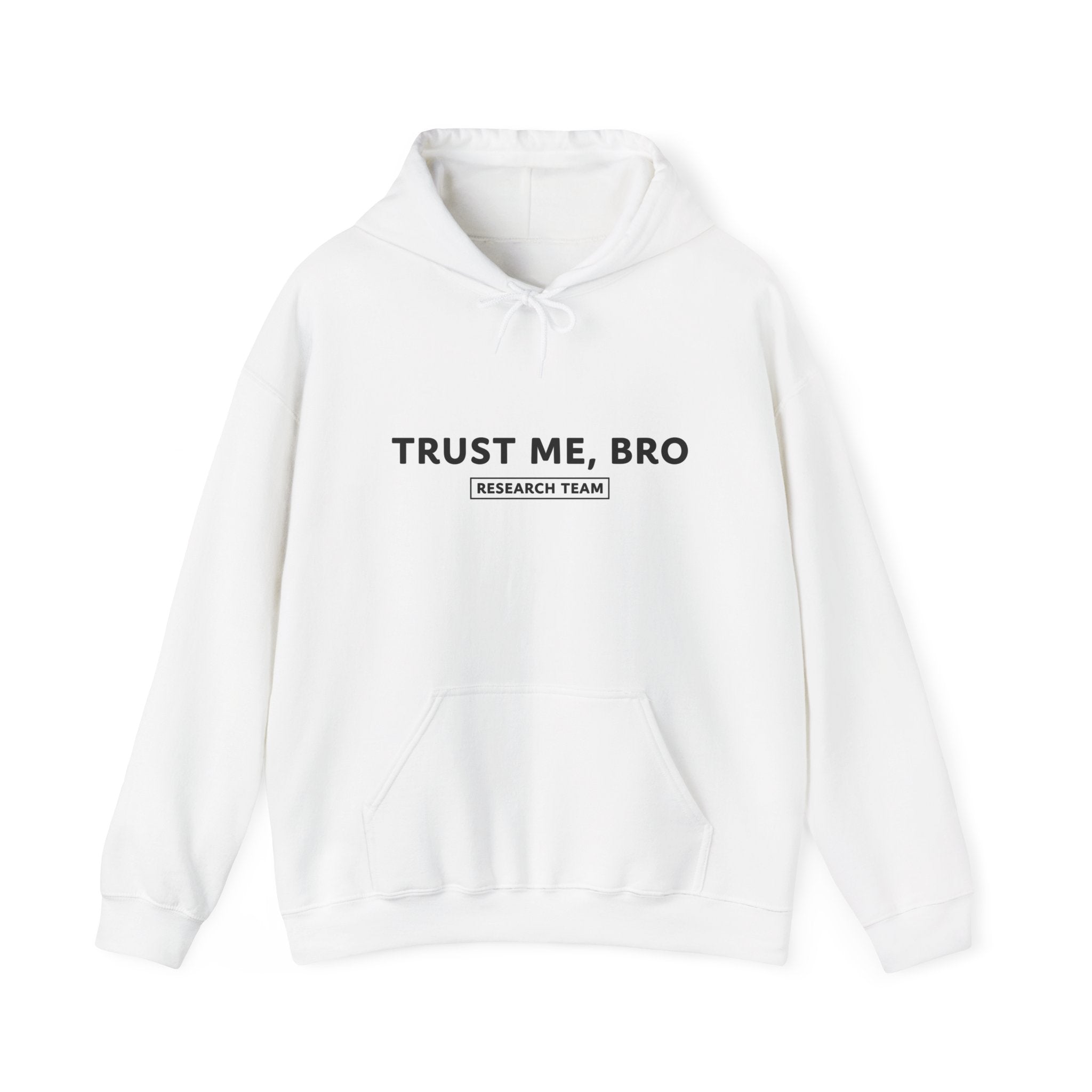 “Trust Me Bro Research Team” Hoodie | Stock Rager™ Premium Streetwear for Traders