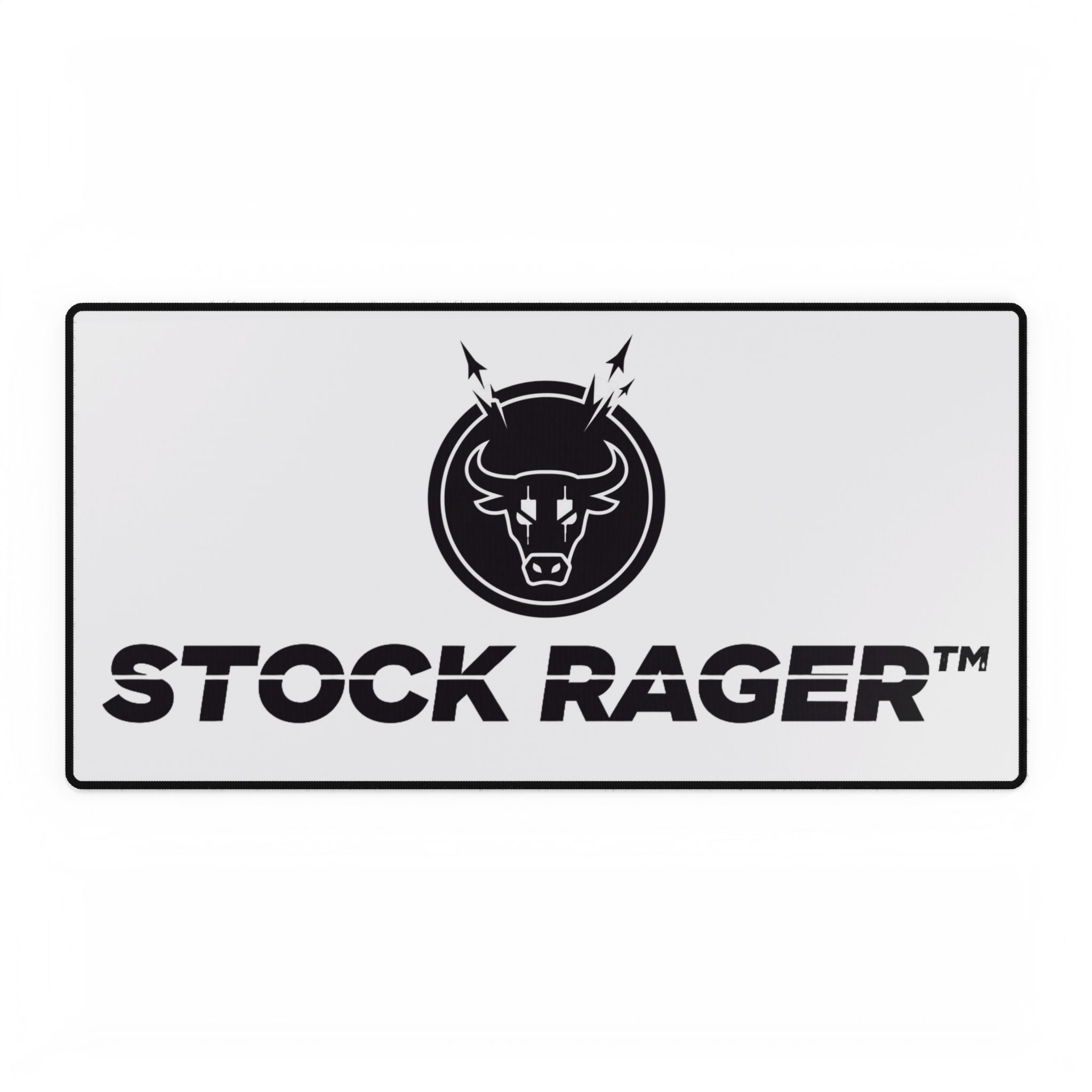 Stock Rager™ Bull Desk Mat | Large Minimal Trading Mouse Pad