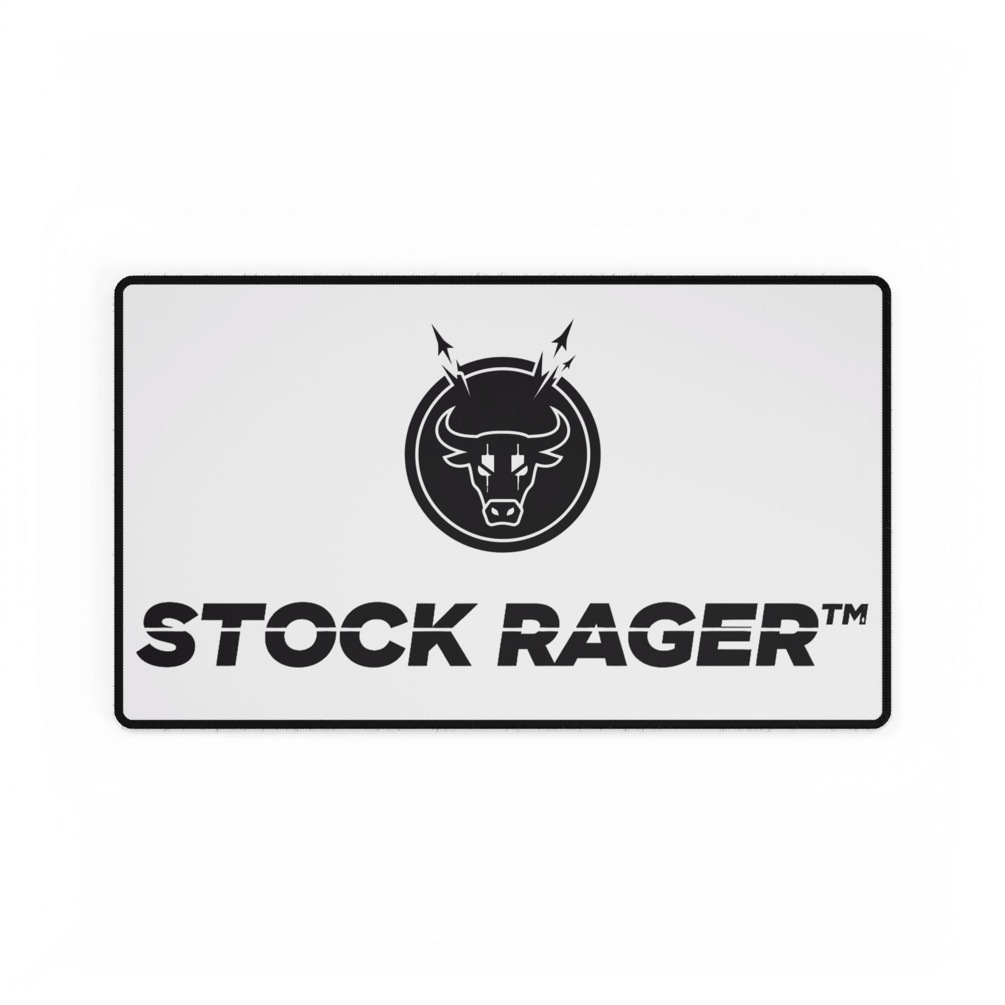 Stock Rager™ Bull Desk Mat | Large Minimal Trading Mouse Pad