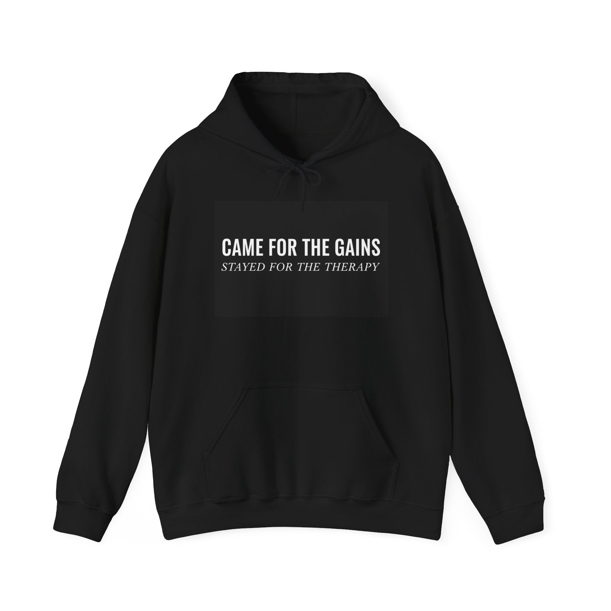 “Came For The Gains, Stayed For The Therapy” Hoodie | Stock Rager™ Premium Streetwear for Traders