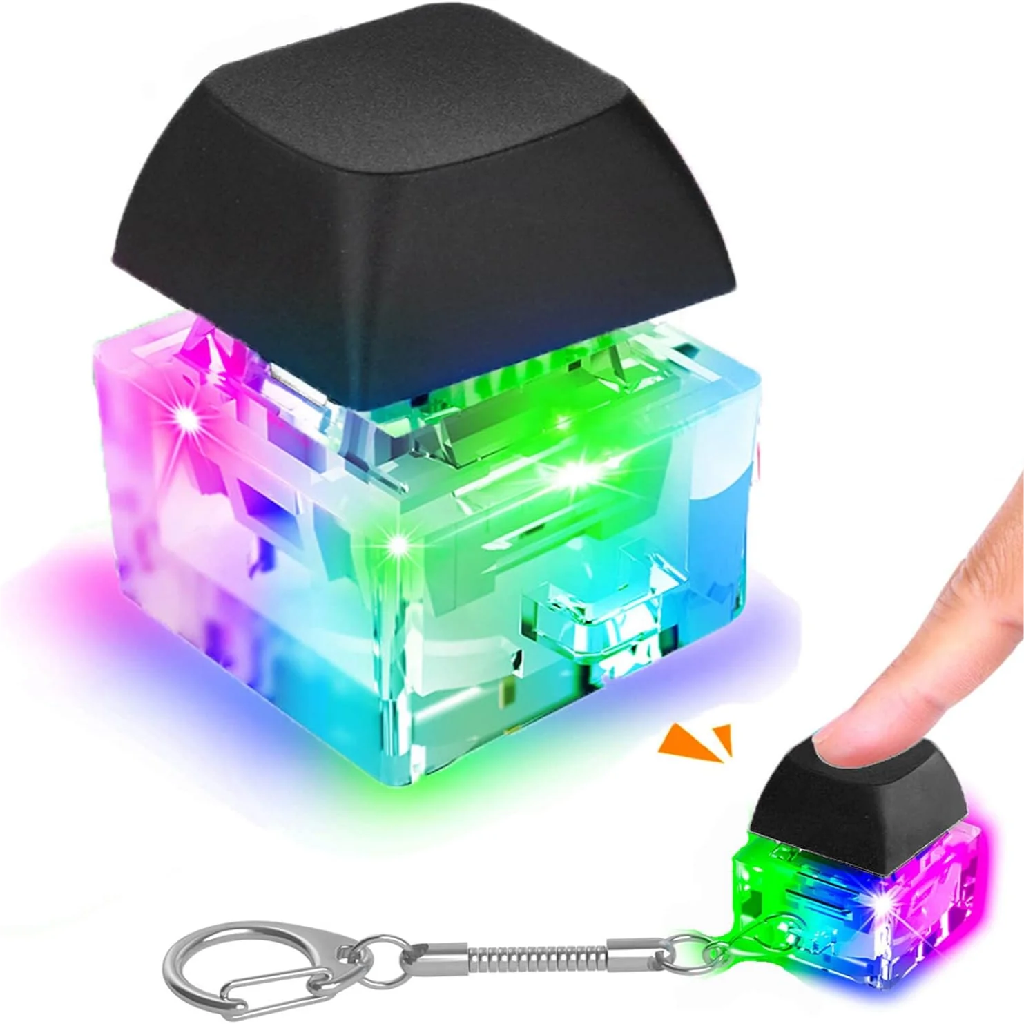 LED KeyClick™ Fidget Keychain