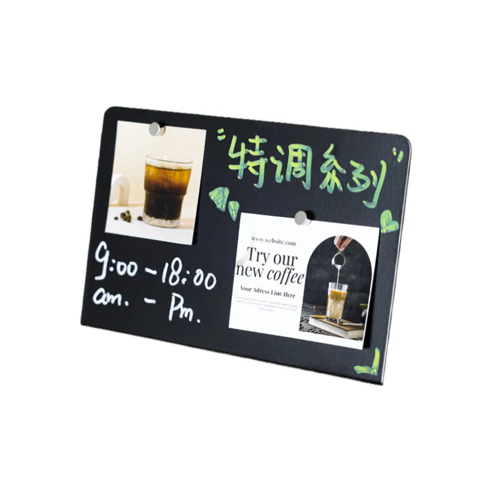 2PCS Magnetic Metal Memo Display Board | StockRager™ Desktop Note System