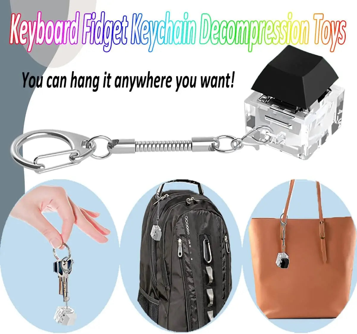 LED KeyClick™ Fidget Keychain