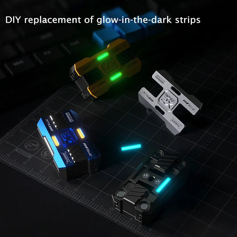 Luminous Metal Push Slider Anti-Stress Toy