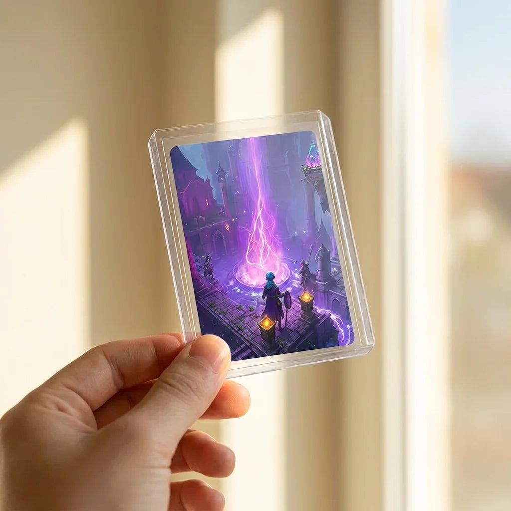 100PCS Clear Trading Card Toploaders 3x4 | StockRager™ Rigid Card Protection Sleeves