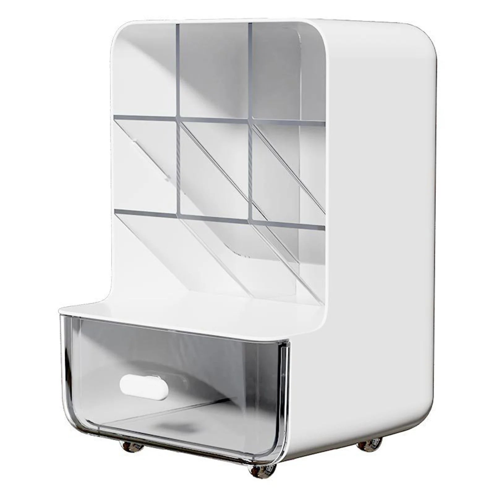 Clear Acrylic Desk Organizer Multi-Layer Storage Box | StockRager™ Premium Desktop System
