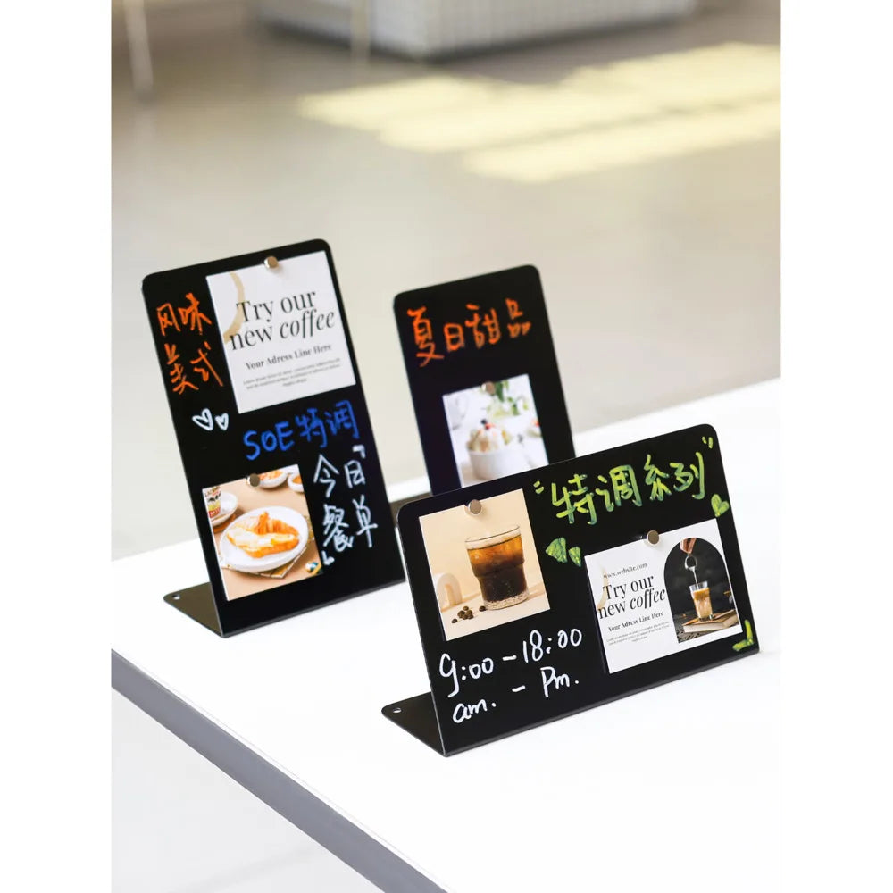 2PCS Magnetic Metal Memo Display Board | StockRager™ Desktop Note System