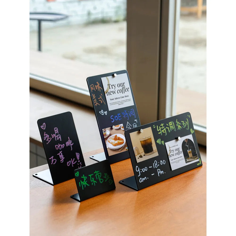 2PCS Magnetic Metal Memo Display Board | StockRager™ Desktop Note System