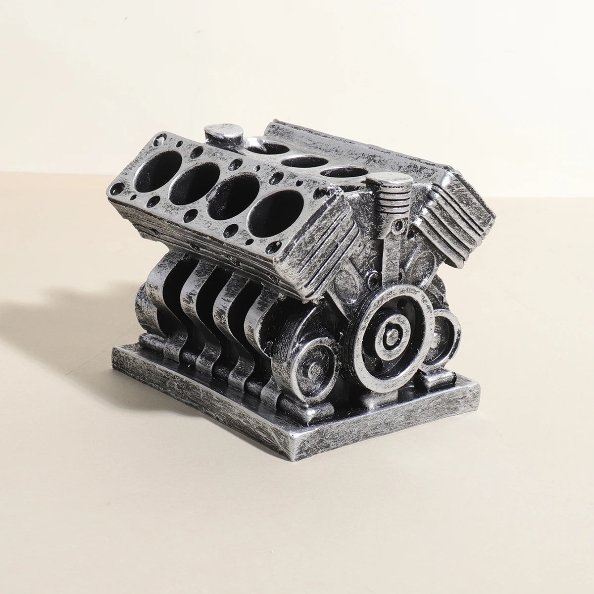V8 Engine Pen Holder Desk Organizer | StockRager™ Automotive-Inspired Desktop Piece