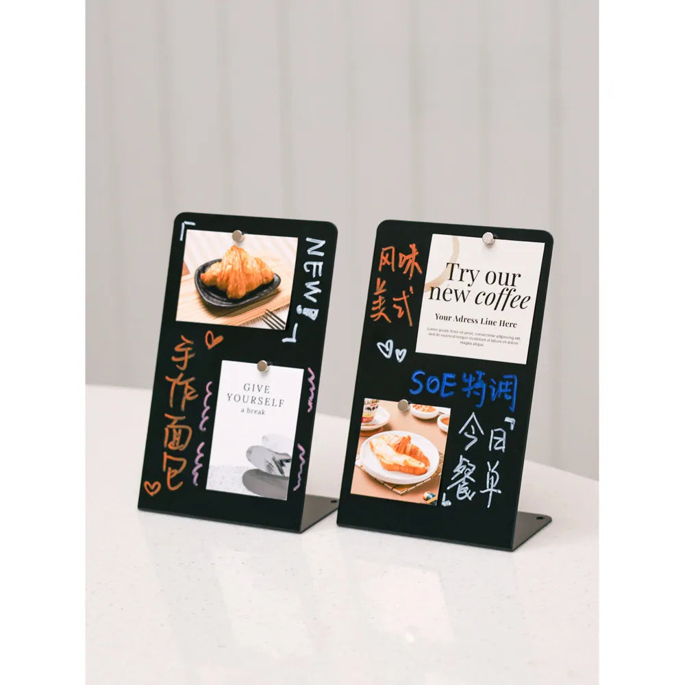 2PCS Magnetic Metal Memo Display Board | StockRager™ Desktop Note System
