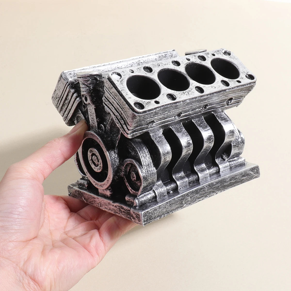 V8 Engine Pen Holder Desk Organizer | StockRager™ Automotive-Inspired Desktop Piece