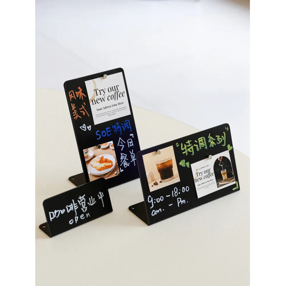 2PCS Magnetic Metal Memo Display Board | StockRager™ Desktop Note System