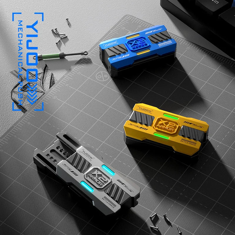 Luminous Metal Push Slider Anti-Stress Toy